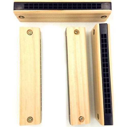 4Pcs Kids Toys Harmonica Musical Instrument Early Educational Wooden Toys For Kid Children Learn Playing Gift