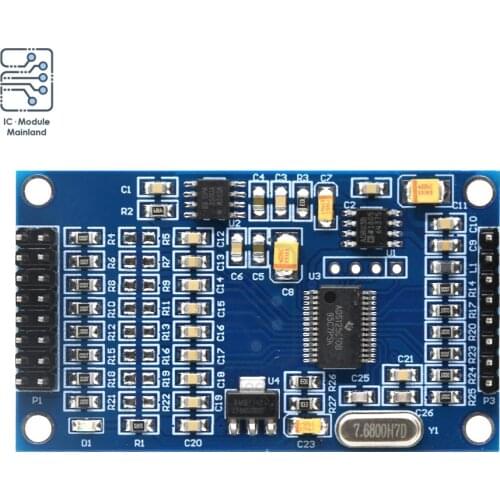 ADS1256 24 Bit 8 Channel ADC Data Acquisition Board Module High Precision AD Collecting Data Acquisition Card