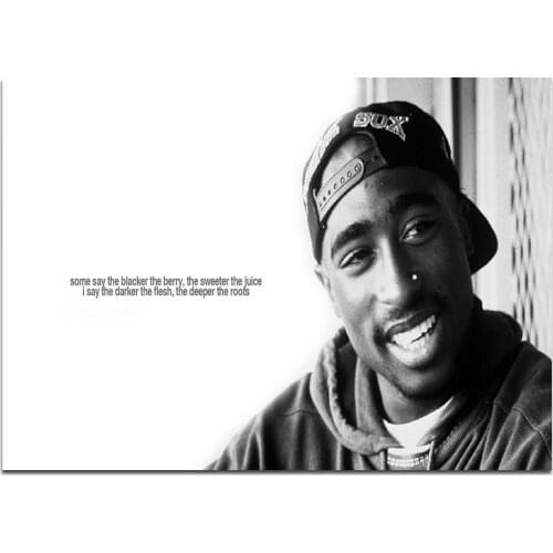 No Frame 2Pac Poster Wall Art Print Canvas Painting Posters and Prints Wall Pictures Home Decor Gifts for Fans