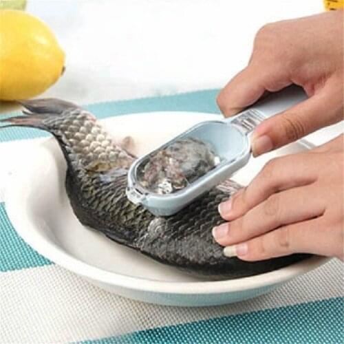 Fast Cleaning Fish Skin Plastic Fish Scale Remover Scaler Scraper Cleaner Kitchenware Tool Peeler Fish Skin Cleaning Tools