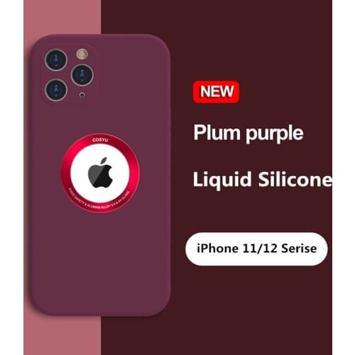 Original Liquid Silicone Case For iPhone 12 Pro Max 12 Mini Case Luxury Camera Len Protection Shockproof For iPhone 11 Pro Max