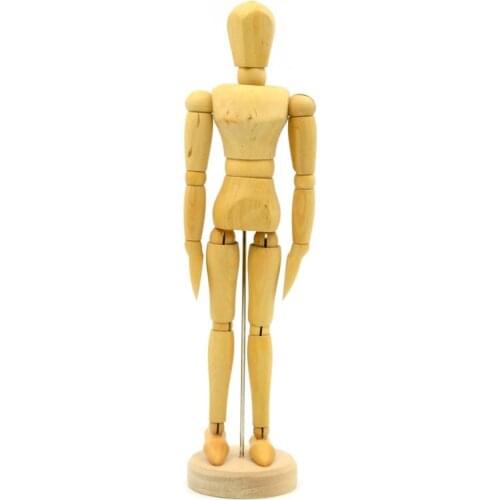 Kid Puppets Joint Wooden Manikin with Moveable Adjustable Limbs Artist Design Painting Sculpturing Drawing Model Mannequin Decor