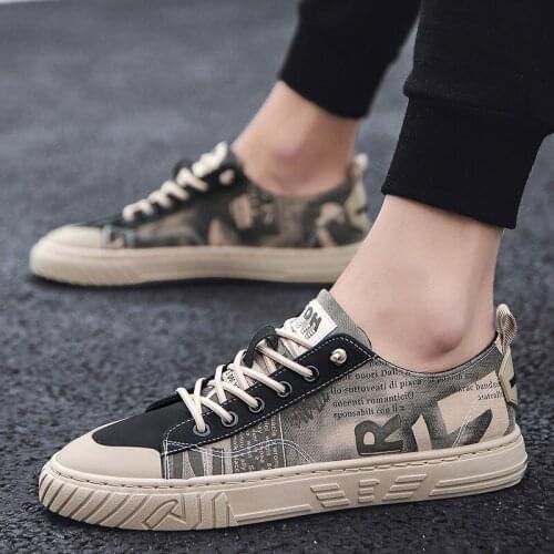 Designer New Arrival Fashion Men‘s Retro Trend Printed Pattern Casual Shoes Flats Sports Walking Sneakers Zapatos Hombre