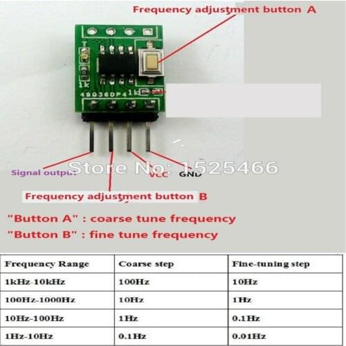 TB356 1Hz~10kHz 0.1% Stepping Frequency Continuously Adjustable wave Signal Generator replace NE555 LM358 CD4017 DDS PWM AD9850