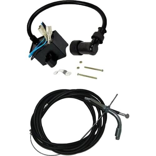 Throttle Cable Clutch Cable& Ignition Coil Fits 60cc 80cc Motorized Bicycle