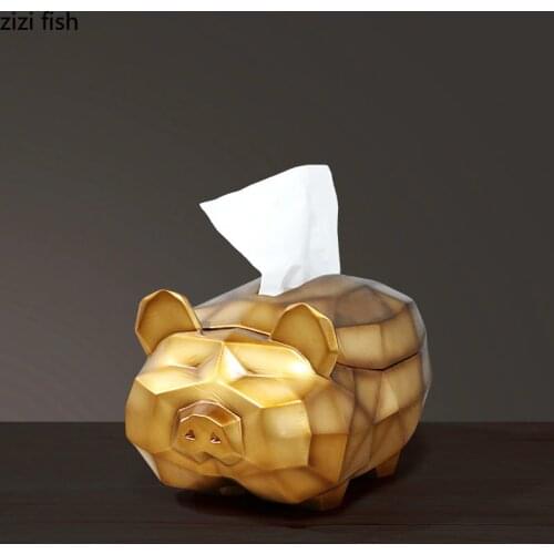 Creative Cute Animal Shape Entrance Key Storage Decoration Nordic Home Decoration Napkin Box Tissue Holder Tissue Box Holder