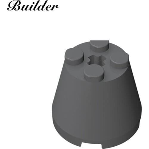 Ilding Blocks 6233 Brick Round 3x3x2 Cone Brick DIY Parts 10PCS Compatible All Brands Assembles Education Toys for Children