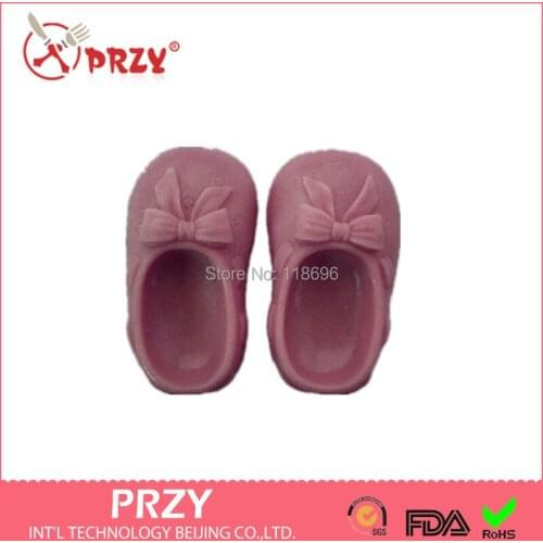 Sell hot Bow Shoes silicone soap mold Cake decoration Candle molds Handmade soap mold fondant tools wholesale