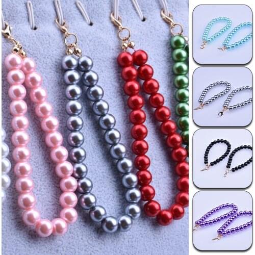 New Luxury Keychains For Women Keyring Car Keys Bag Key Chains Decor Pearls Tassel Cord Pendent Charm Key Holder Jewelry Gifts