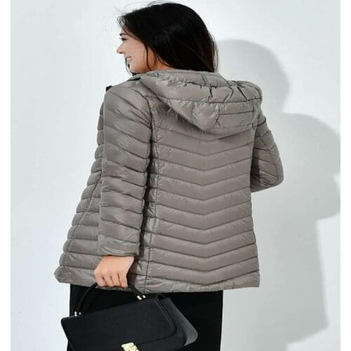 Newest winter hooded long Down jacket women ultra light duck down coat medium slim jackets female outerwear warm clothes coats