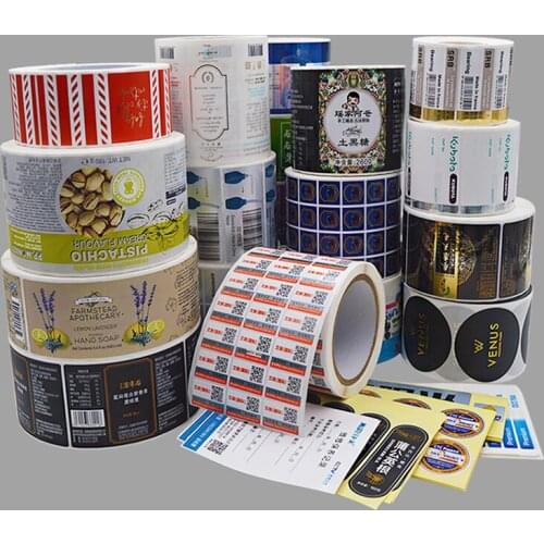 Personalized Customized Labels Tags Stickers For Business Custom Text Stickers Factory 1000pcs