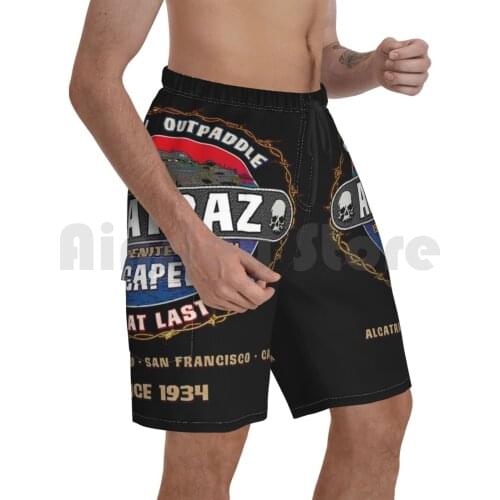 Alcatraz Escapee Beach Shorts Men Beach Pants Swimwear Alcatraz Escapee Alcatraz Alcatraz Penitentiary San