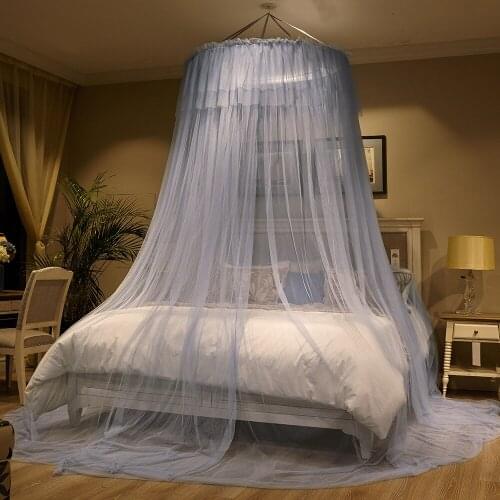 Princess Mosquito Net For Girls Romantic Mosquito Net Hung Dome Bedding Thicken Yarn Bed Valance Anti-Mosquito Decor Bed Cover