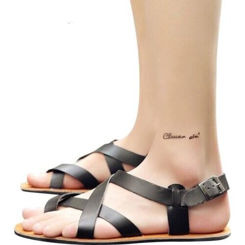 Purziro Men's Leather Sandals