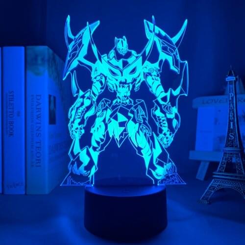 Anime Gurren Lagann Robot Led Night Light for Bedroom Decor Birthday Gift Night Lamp Tengen Toppa Light Gurren Lagann Gadget