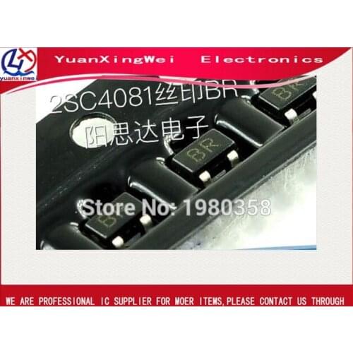 Free shipping 2SC4081 2SC4081-R 2SC4081T106R SOT-323 SC-79 Marking BR 100pcs/lot NPN Epitaxial Planar Silicon Transistors
