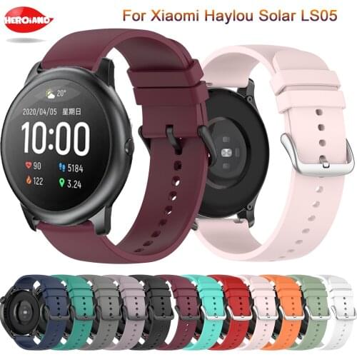 High Quality Silicone WrisStrap For Xiaomi haylou solar ls05 Smart watchStrap For Huawei Watch GT 2 46mm Bracelet Correa band