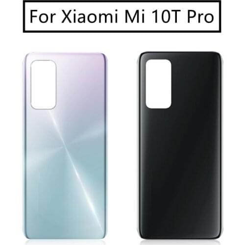 For Xiaomi Mi 10T Pro Battery Back Cover Rear Door Housing Side Key Replacement Repair Spare Parts