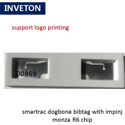 10pcs RFID sports timing chip dogbone Smartrac bib tag UHF impinj monza r6 foam tag sticker 860-960mhz for marathon running race
