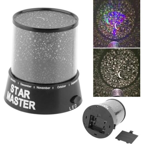 2020 Black Good Gift 4 LED Starry Star Master Gift night light For Home Sky Star Master Light LED Projector Lamp Novelty Amazing