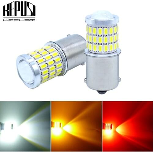 2x 24V 1156 LED BA15S P21W S25 White Red Amber Yellow Car Tail Bulb Turn Signal lamp Brake Lights Reverse Lamp DRL 12V