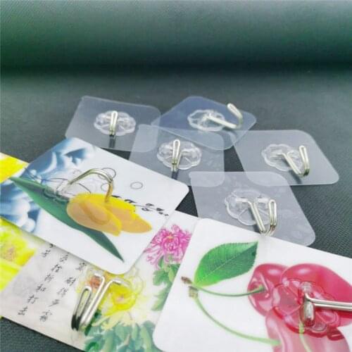 5Pcs Transparent Strong Self Adhesive Door Wall Hangers Hooks Suction Heavy Load Rack Cup Sucker for Kitchen Bathroom