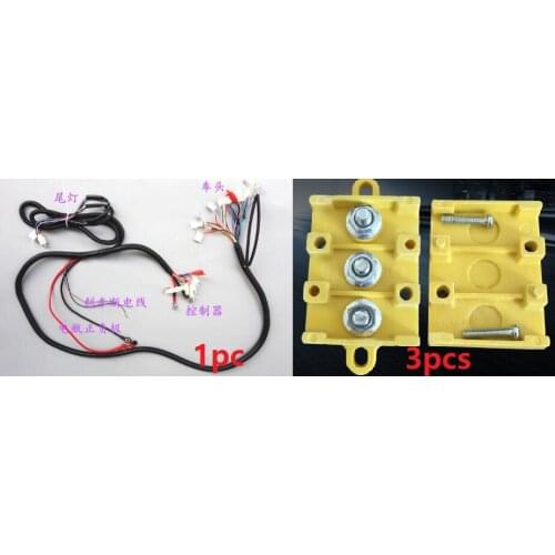 Free Shipping Wire terminal block Generator Brushless Electric Motor Scooter Bike Electric Tricycle Motor 3 Wheels Bike Motor