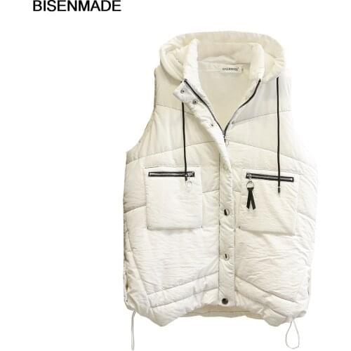 BISENMADE Women's Hooded Vests