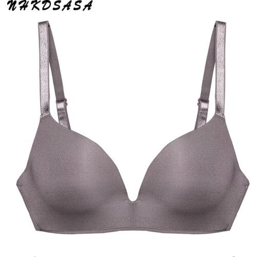 Seamless Bras For Women Push Up Bralette No Wire Brassiere A B Cup Underwear Sexy Bra Three Quarters Lingerie