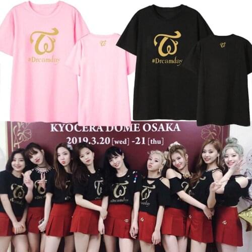 TWICE Kpop Fashion T-shirts Women New Summer Loose Print Short Sleeve T Shirt Women/Men Harajuku Cotton Tshirt Casual Clothes