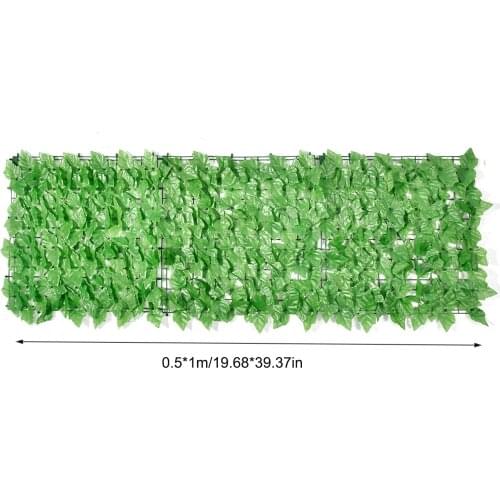 Artificial Grap Leaf Screening Roll Protected Privacy Hedging Wall Landscaping Garden Fence Balcony Screen