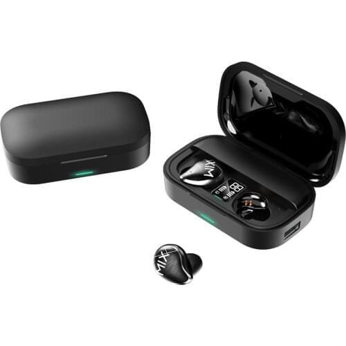 Kebidu TWS wireless bluetooth headset noise reduction waterproof sports headset HD stereo music headset with LED digital display