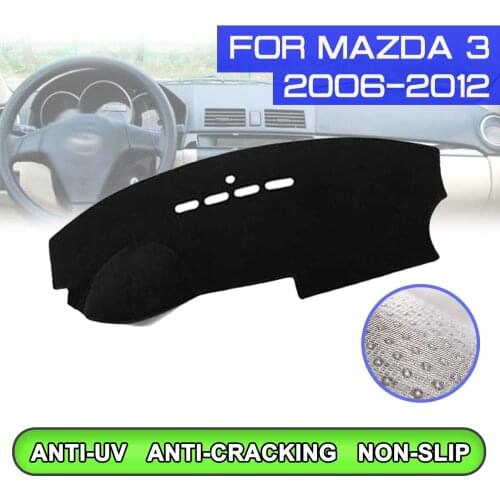 Car Dashboard Mat Anti-dirty Non-slip Dash Cover Mat UV Protection Shade for Mazda 3 2006 2007 2008 2009 2010 2011 2012