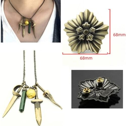 Game Cosplay Necklace Brooch Badge Bela Cassandra Daniela Dimitrescu Necklace Vampire Madam Lady Dimitrescu Pendant Halloween