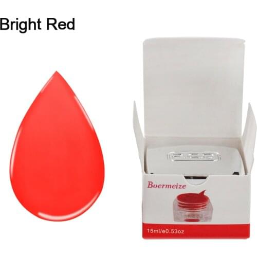 Tattoo Ink Bright Red Color PCD Pigment Lip Permanent Makeup Natural Material Safe Microblading Beauty Tools for Tattoo Machine