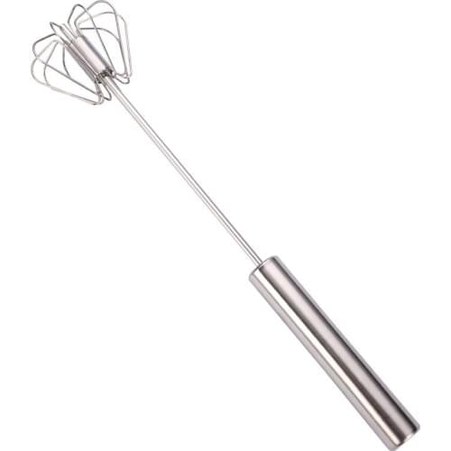 Stainless Steel Semi-automatic Egg Beater Hand Pressure Rotary Butter Mixer Multifunctional Baking Tools
