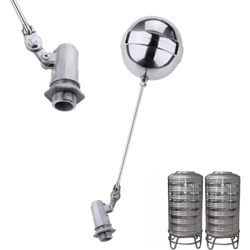 Stainless Steel Float Ball Valve Water Tank Liquid Level 1/2" Float Ball Valve For Cold Water Storage Tanks /toilet Cisterns