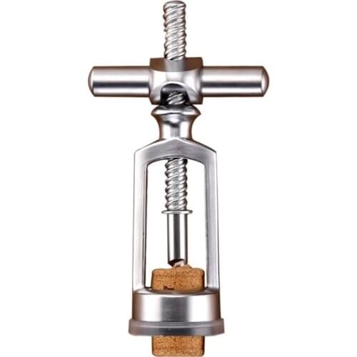 Simple Zinc Alloy Corkscrew Household Silver Red Wine Bottle Opener Creative Multifunctional Beer Cap Openers Bar Party Tools
