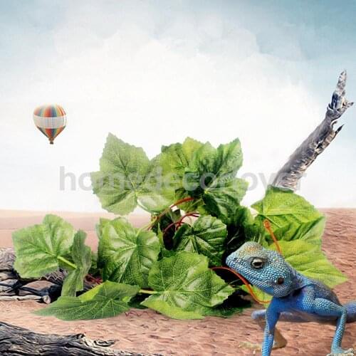 Reptile,Snake,Turtle,Vivarium Plants Decor Ornament Artificial Grapes Vines