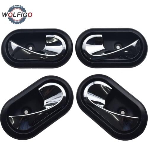 WOLFIGO Car Interior Door Handle Left Right Inside Inner Door Knob 8200733848 8200733847 for Renault Logan Duster 2012-2016