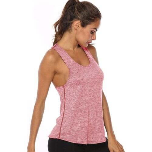 Yoga Tops Sleeveless Racer back Yoga Vest Sport Singlet Women Athletic Fitness Sport Tank Tops Gym Running Training Yoga Shirts