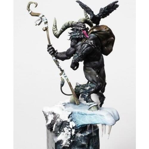 1/24 75MM Krampus Zombie 75MM (WITHOUT BASE ) Resin figure Model kits Miniature gk Unassembly Unpainted