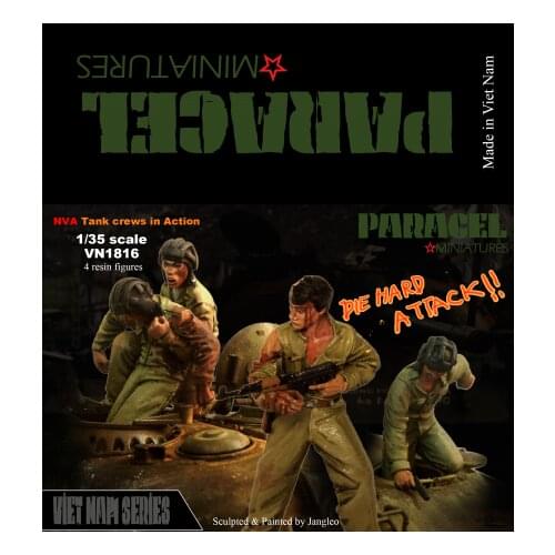 1/35 Resin Figure Model Kit NVA /TANK CREWS IN ACTION(4 Figures) Unassambled Unpainted