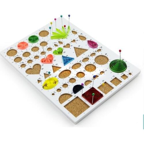 1PC Paper-scrolling Filigree Mosaic Quilling Tool Quiliing Corkboard Template Paper Quilling DIY Carft Paper