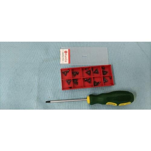 10pcs/lot Hexagon for 8700 automotive brake lathe positive rake carbide bit accuturn