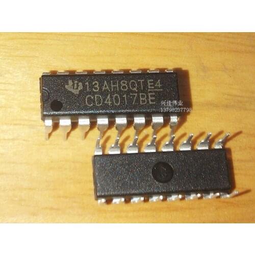 10PCS New CD4017 CD4017BE CMOS counter / distributor DIP-16
