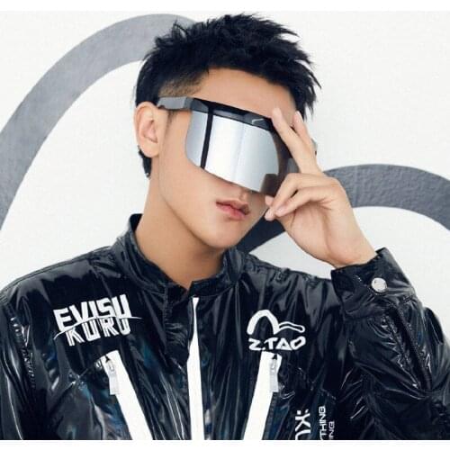 2020 new Fashion Sunglasses Women Men Brand Design Goggle Sun Glasses Big Frame Shield Visor Men Windproof Glasses UV400