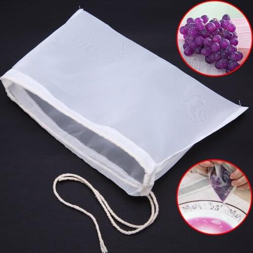 5Pcs Mesh Nylon Strainer Filter Bag Milk Hops Tea Brewing Food Filtration Home Kitchen Tools Colanders