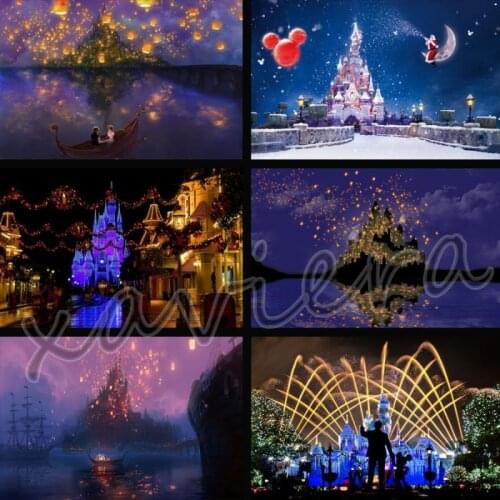 Xaviera Full Round Drill Castle Fireworks 5D Diamond Painting Diy Rhinestone Mosaic Picture Landscape Cross Stitch Embroidery