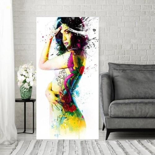 Large DIY Diamond Painting Sexy Girl Tattoo diamond mosaic picture of Rhinestones Embroidery sticker decor 5D Cross-stitch